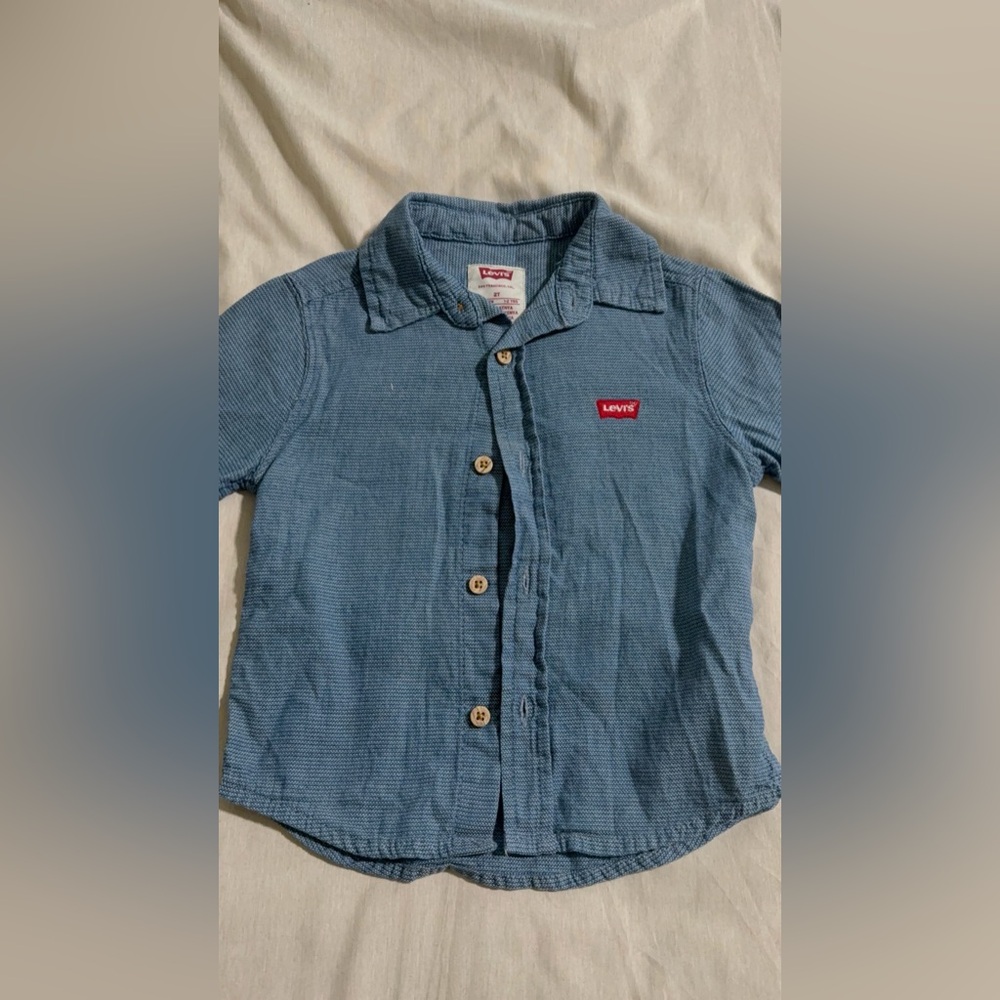Levi's Kids Light Blue Button-Down Shirt